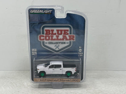 Greenlight Blue Collar 2019 Chevrolet Silverado 1500 Green Machine 1:64 Diecast