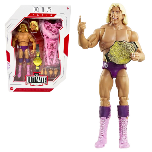 WWE Ric Flair Ultimate Edition Series 9 Mattel Action Figure with Belt Mattel Toys