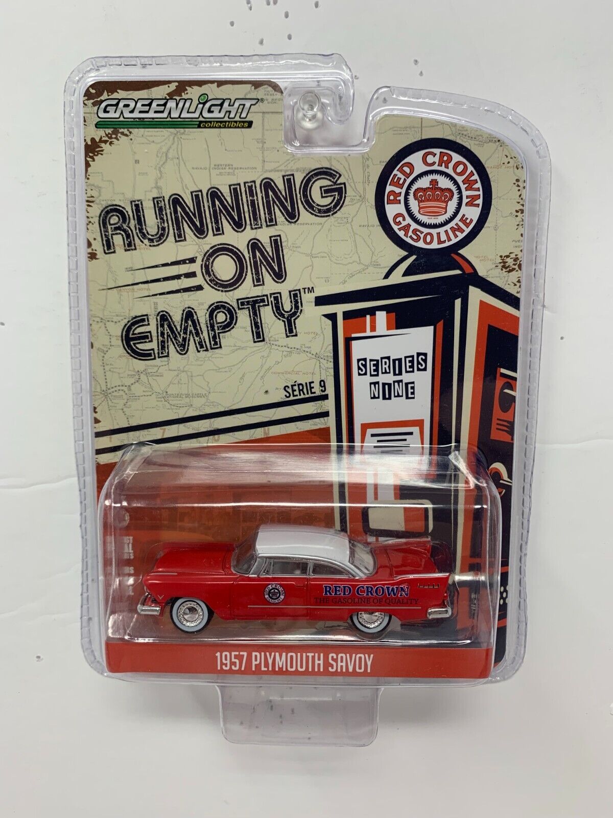 Greenlight Running On Empty Series 9 1957 Plymouth Savoy 1:64 Diecast