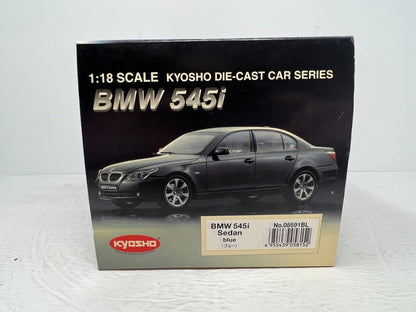 Kyosho BMW 545i Sedan Blue 1:18 Diecast