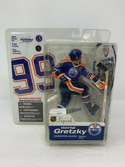 Mcfarlane NHL Wayne Gretzky Edmonton Oilers Blue Jersey Legends Series 2 Figure