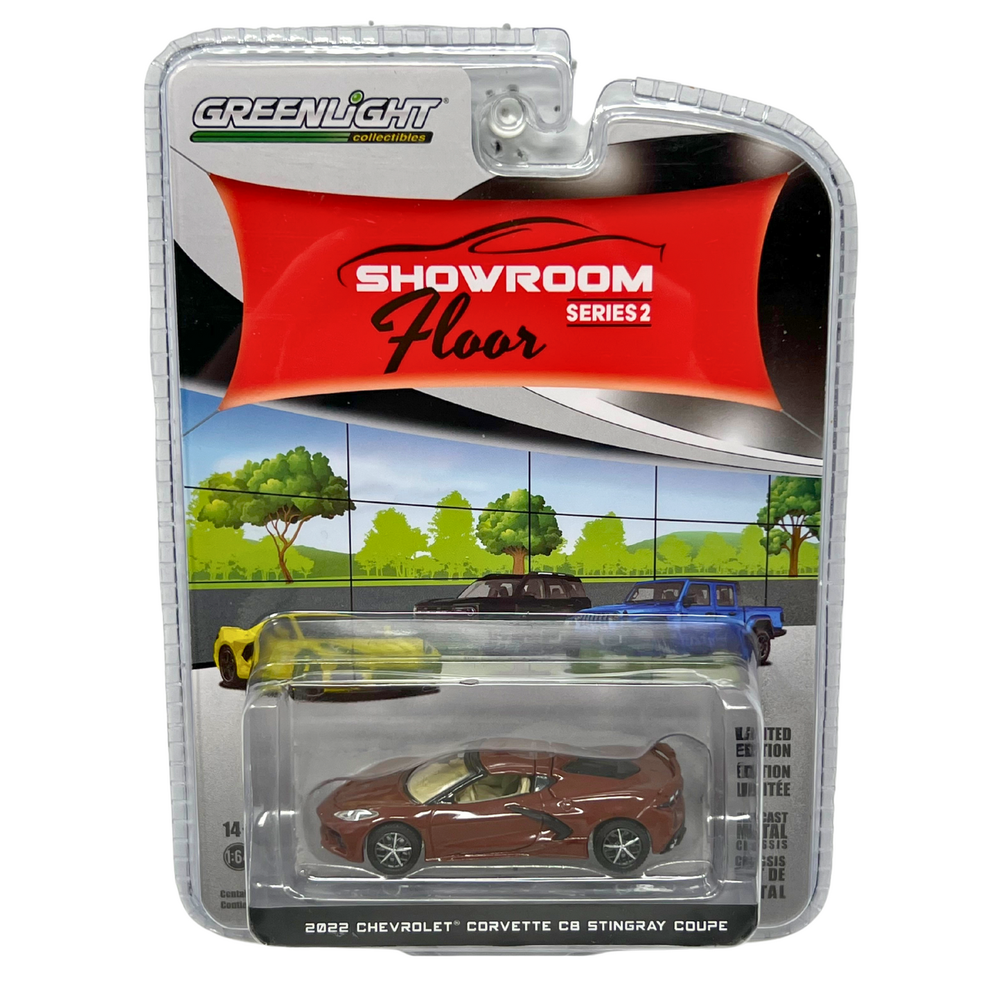 Greenlight Showroom Floor 2022 Chevrolet Corvette C8 Stingray Coupe 1:64 Diecast