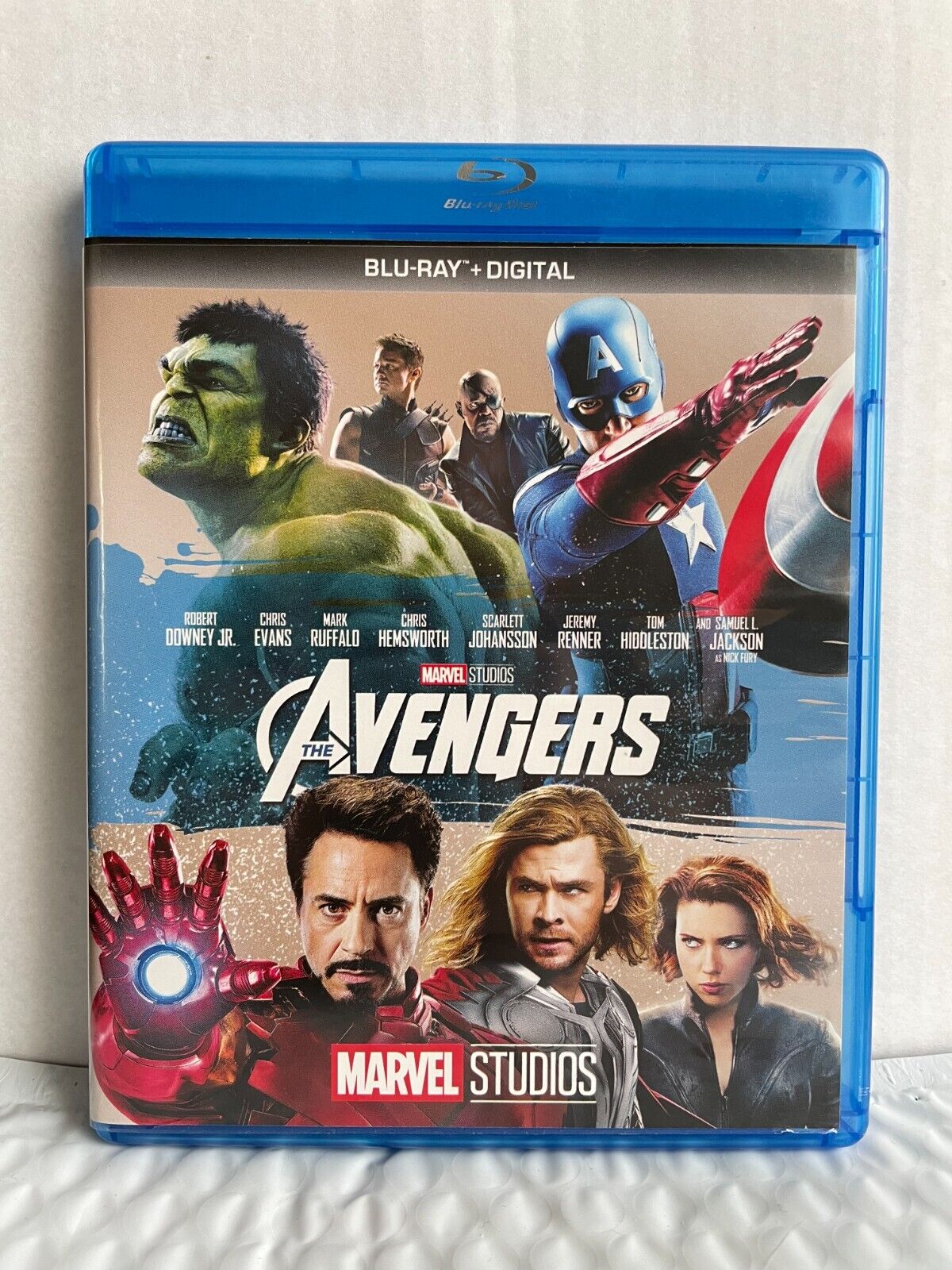 The Avengers (Blu-ray, 2017) Robert Downey Jr. Chris Evans Marvel Good Condition