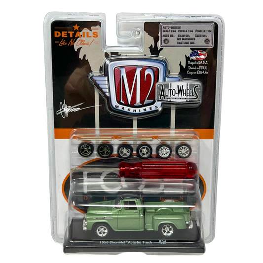 M2 Machines Auto-Wheels 1958 Chevrolet Apache Truck 1:64 Diecast