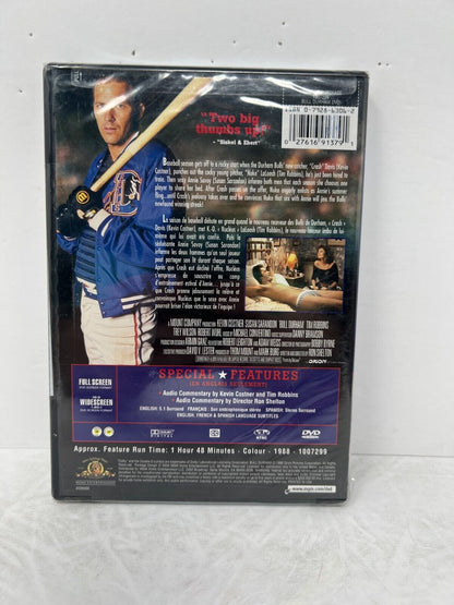 Bull Durham (DVD, 2004) Kevin Costner Sports Romance Brand New and Sealed!!!