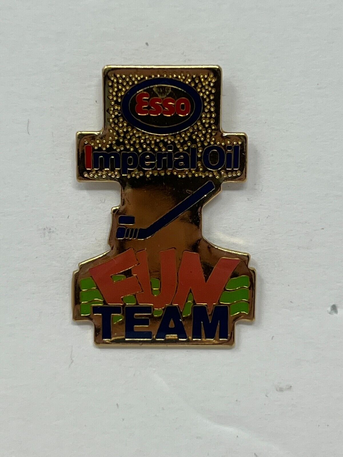 Esso Imperial Oil Fun Team Gas & Oil Lapel Pin