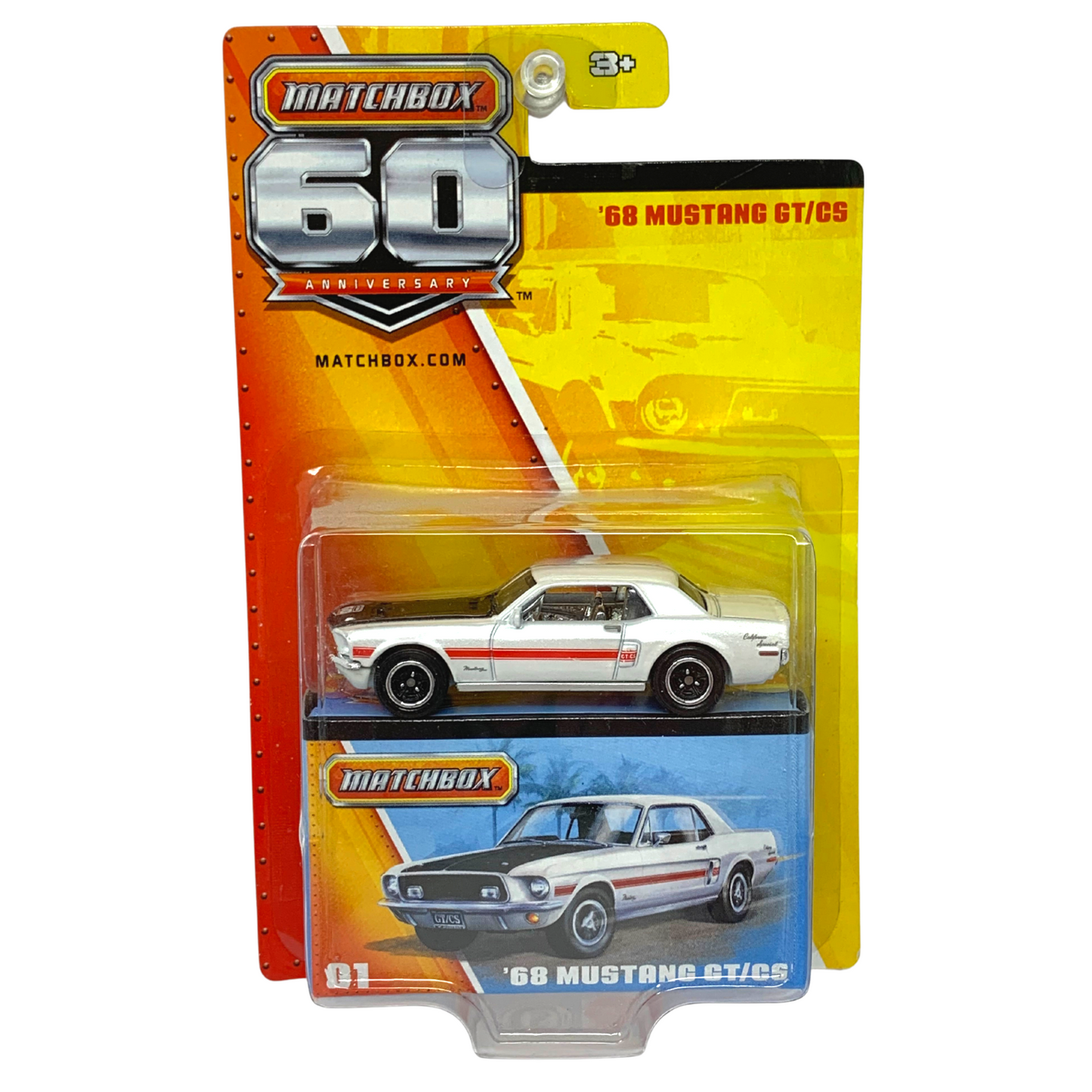 Matchbox 60th Anniversary '68 Mustang GT CS 1:64 Diecast