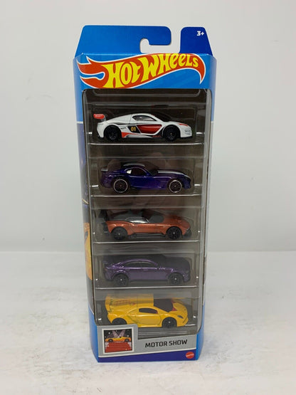 Hot Wheels 2021 Motor Show 5-Car Set 1:64 Diecast