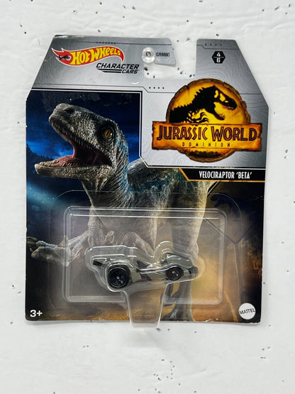 Hot Wheels Character Cars Velociraptor Beta Jurassic World Dominion 1:64 Diecast