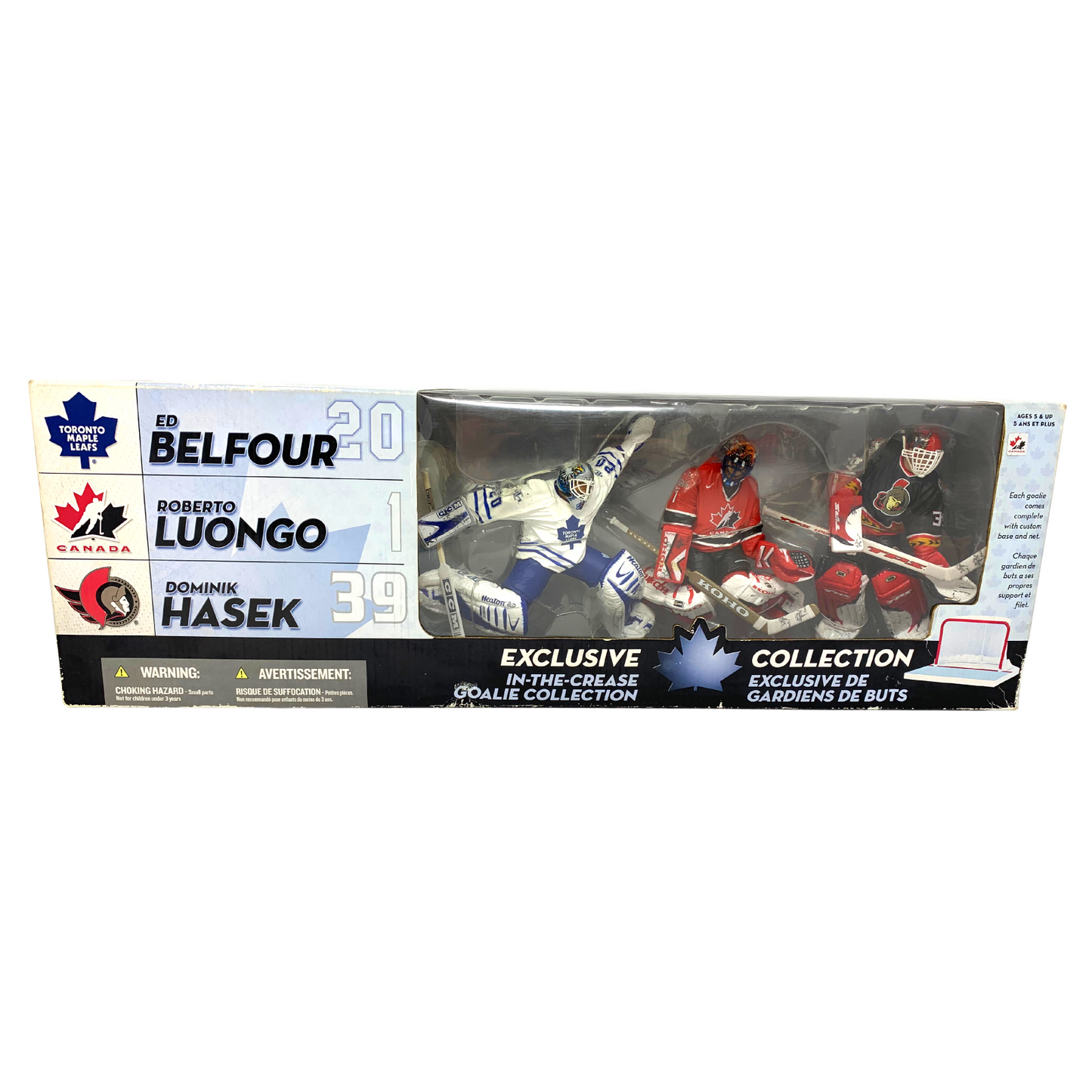 McFarlane NHL In The Crease Exclusive 3-Pack Goalie Combo Set Figures