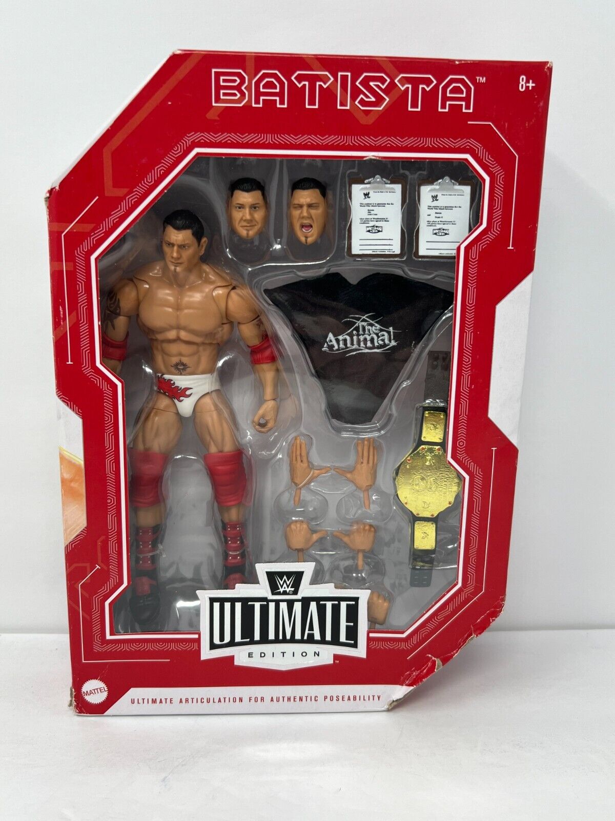 WWE Batista Ultimate Edition Mattel Action Figure Entrance Attire & Belt Mattel Toys