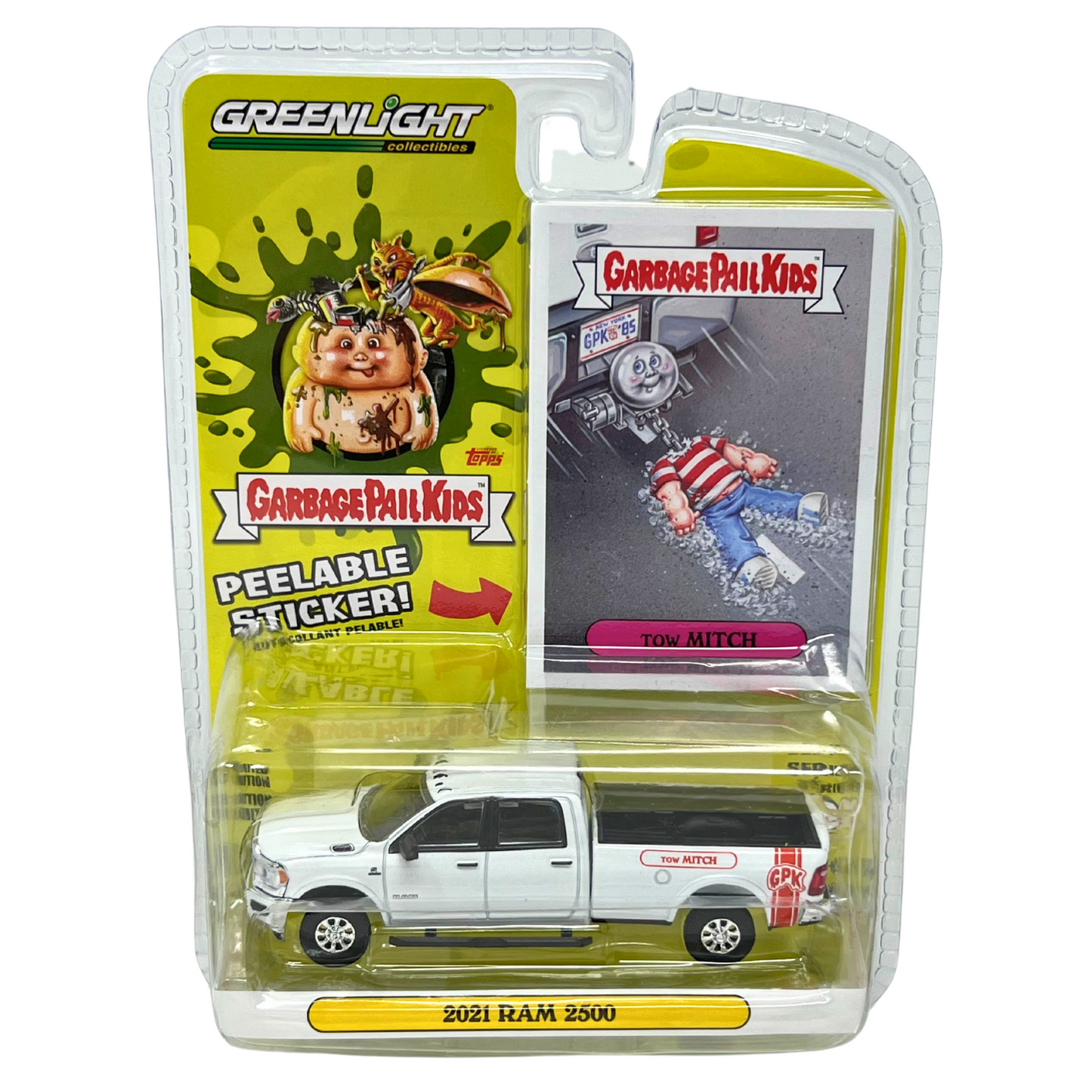 Greenlight Garbage Pail Kids Tow Mitch 2021 Dodge Ram 1500 1:64 Diecast