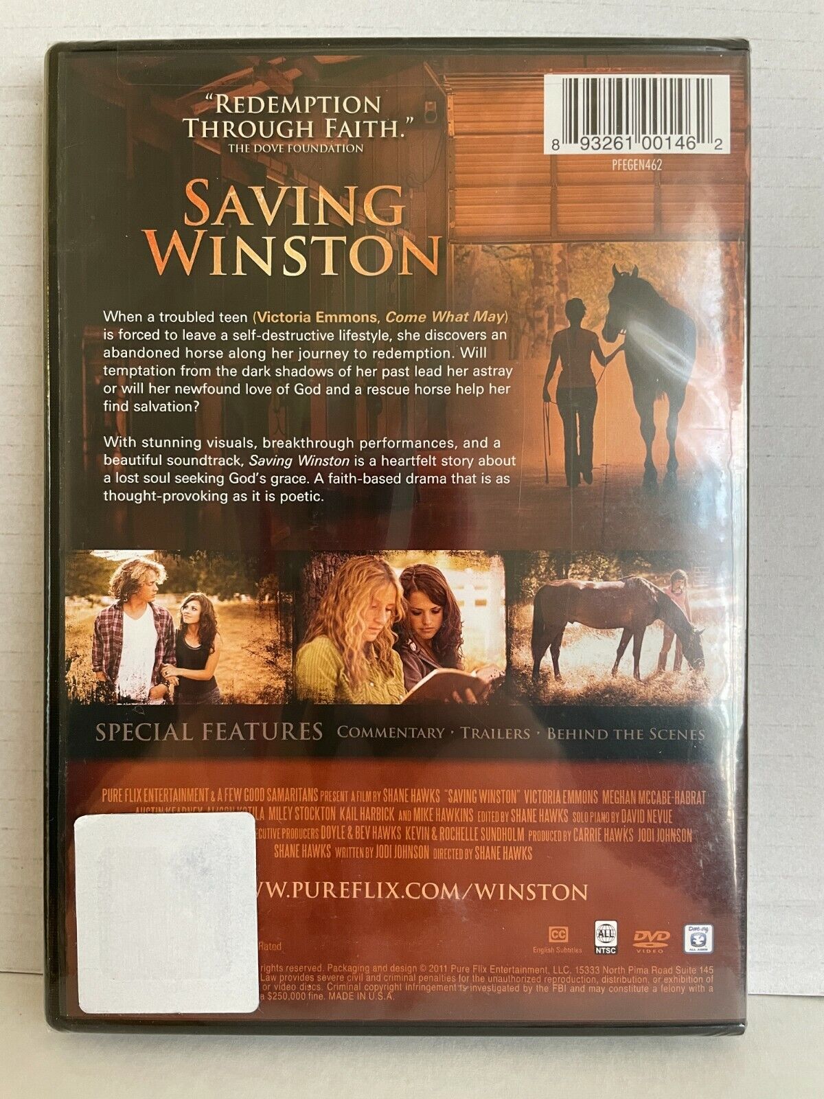 Saving Winston (DVD, 2011) Victoria Emmons Drama New and Sealed!!!