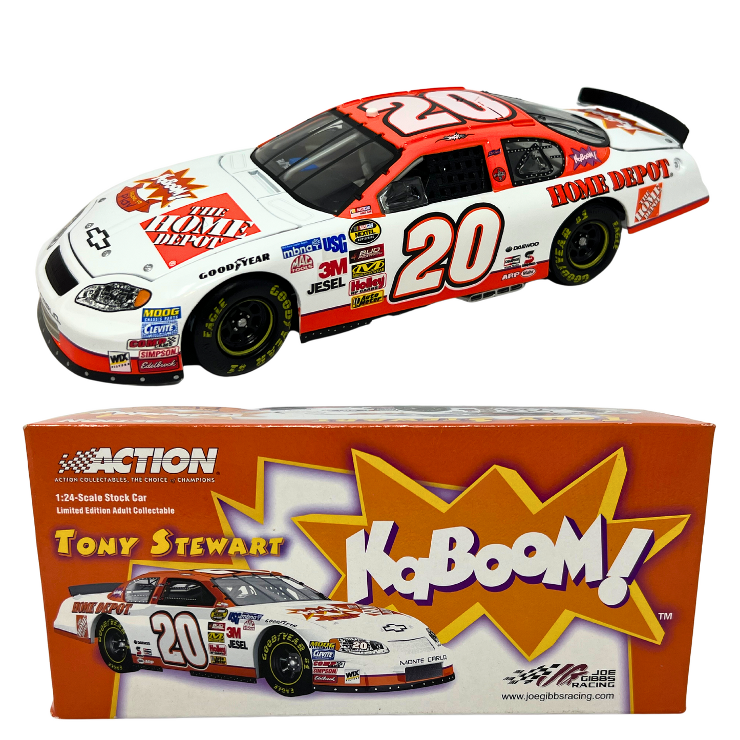 Action Nascar #20 Tony Stewart Home Depot Kaboom GM Dealers 2005 1:24 Diecast