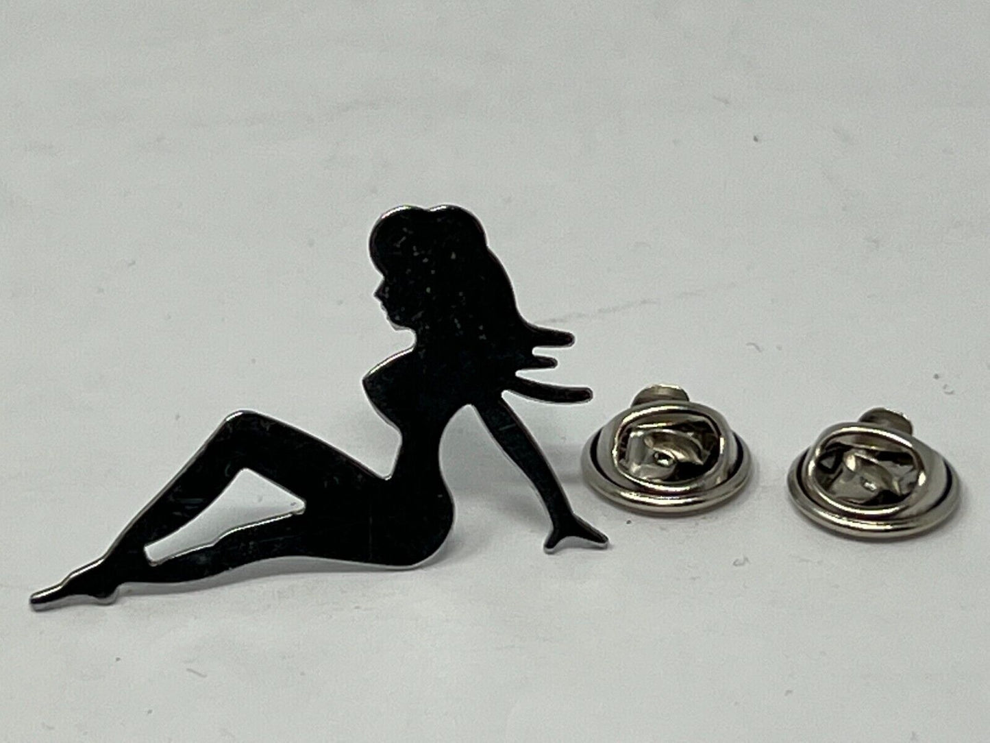 Woman Silhouette Lapel Pin