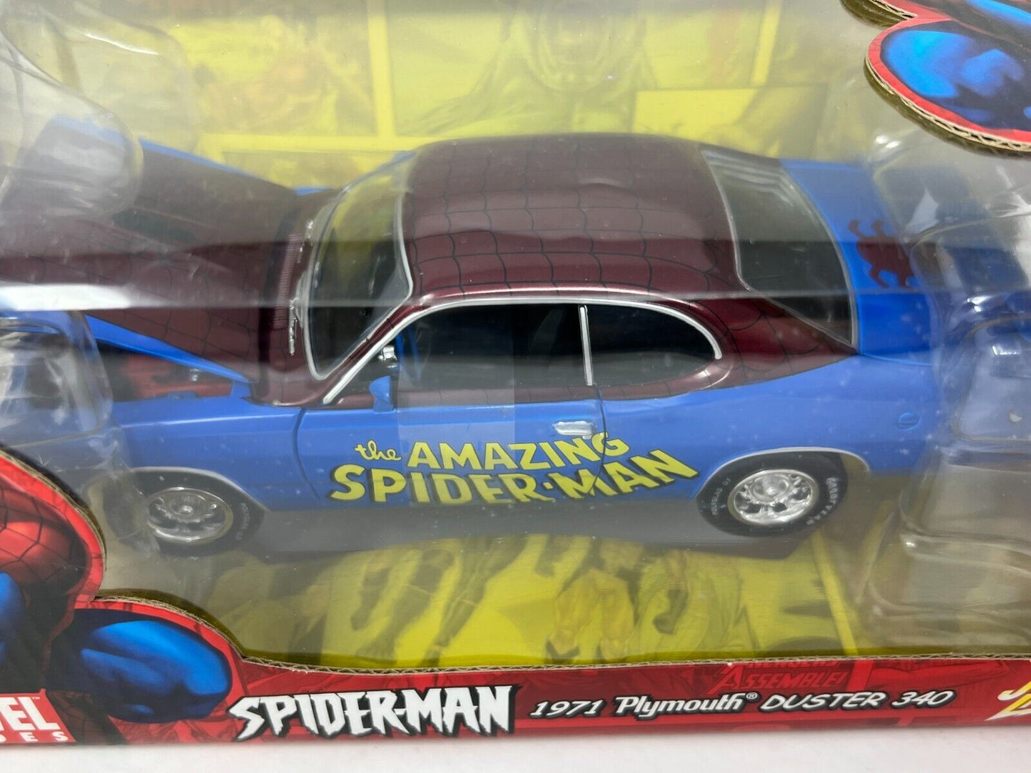 Johnny Lightning Marvel Spider-Man 1971 Plymouth Duster 340 1:24 Diecast