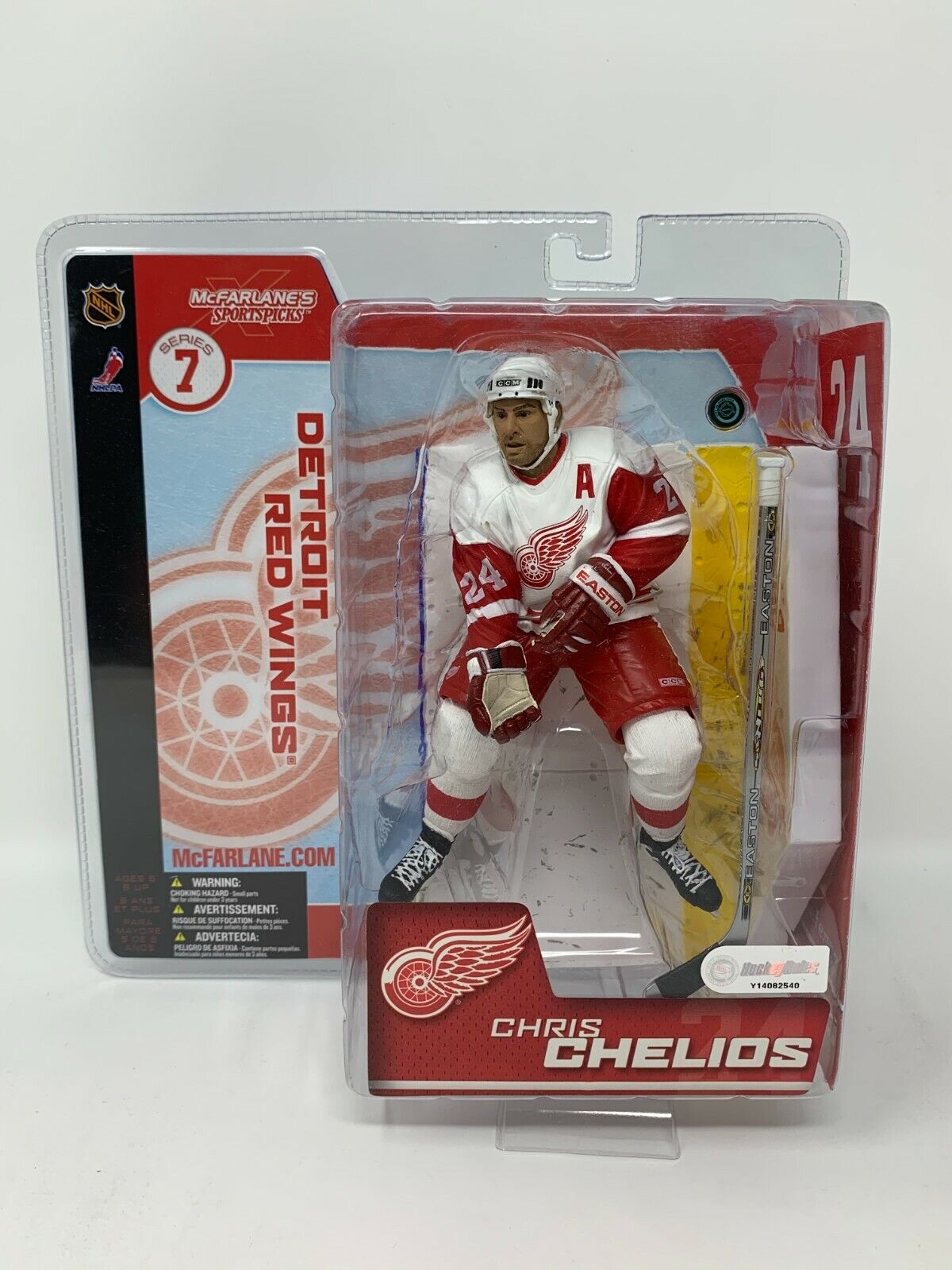 Mcfarlane NHL Chris Chelios Detroit Red Wings White Jersey Series 7 Figure