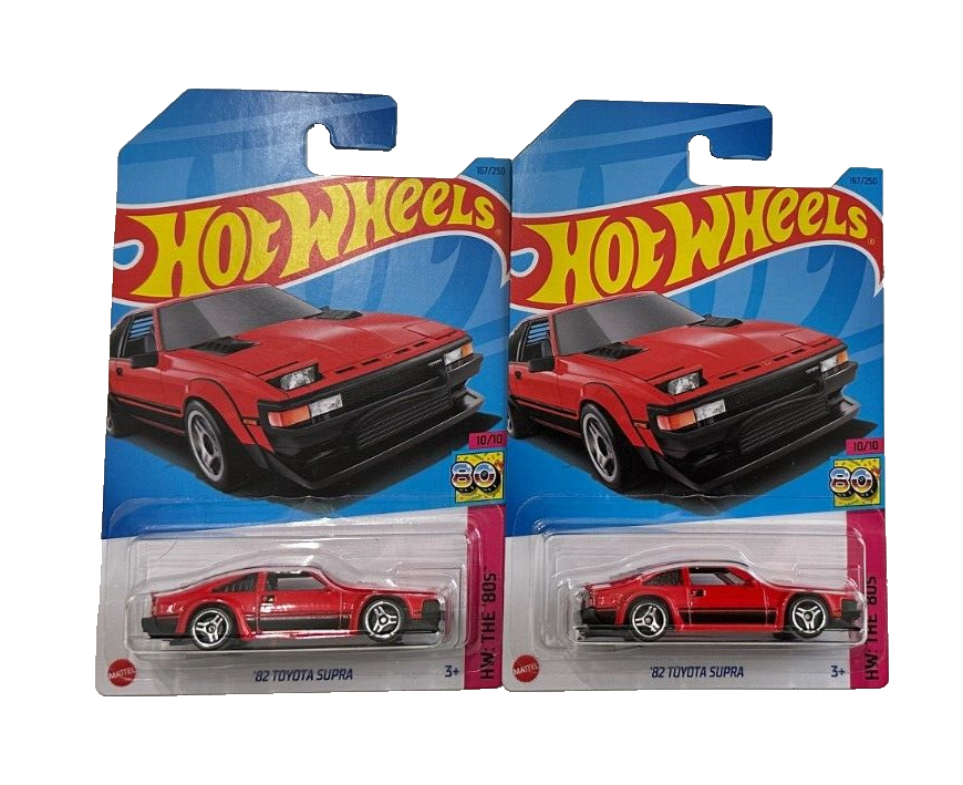 Lot of 2 Hot Wheels The 80s '82 Toyota Supra 1:64 Diecast