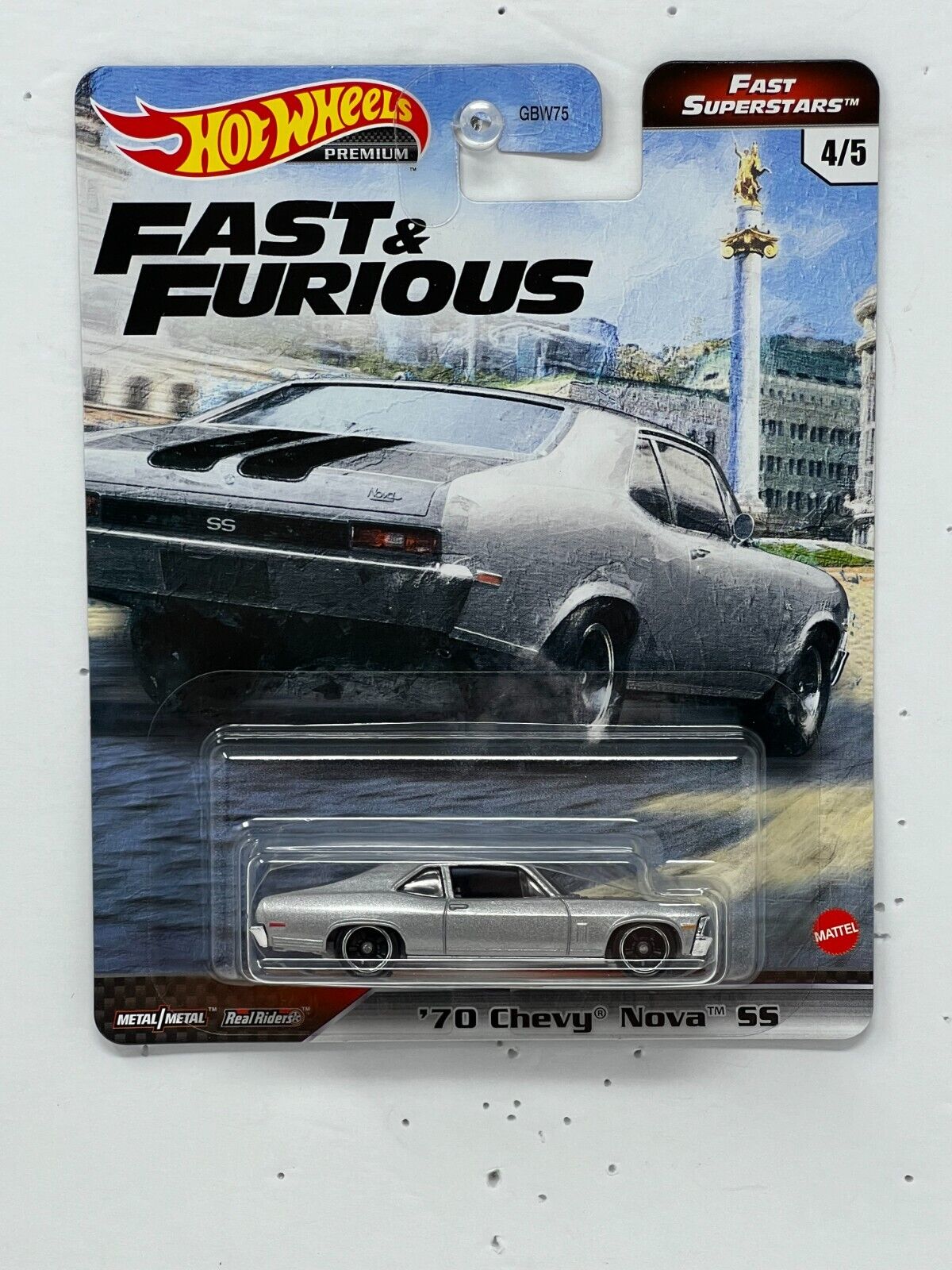 Hot Wheels Premium Fast & Furious Fast Superstars '70 Chevy Nova SS 1:64 Diecast