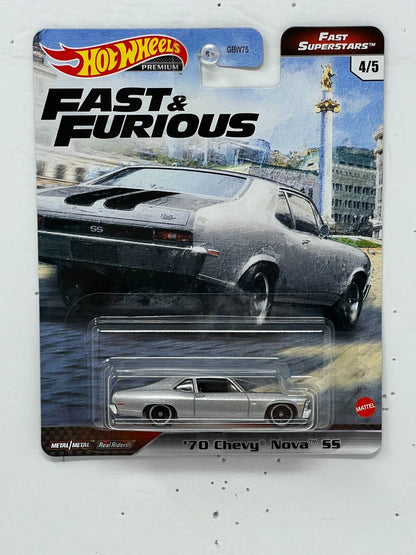 Hot Wheels Premium Fast & Furious Fast Superstars '70 Chevy Nova SS 1:64 Diecast