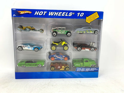 Hot Wheels Assorted 10-Pack Vehicles 1:64 Diecast Combo Set