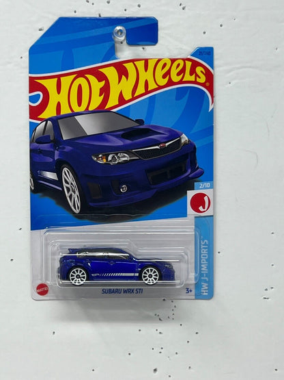 Hot Wheels HW J-Imports Subaru WRX STI JDM 1:64 Diecast Blue