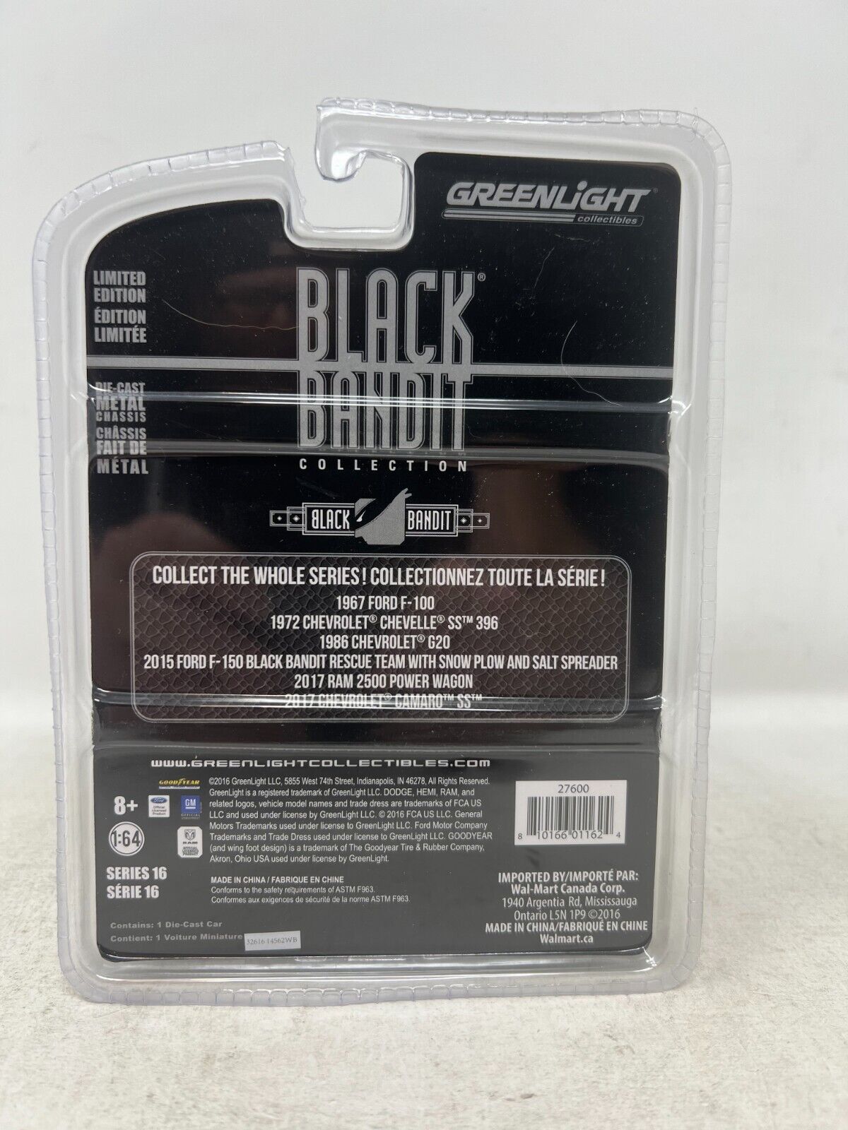 Greenlight Black Bandit Series 16 2015 Ford F-150 Rescue Team 1:64 Diecast