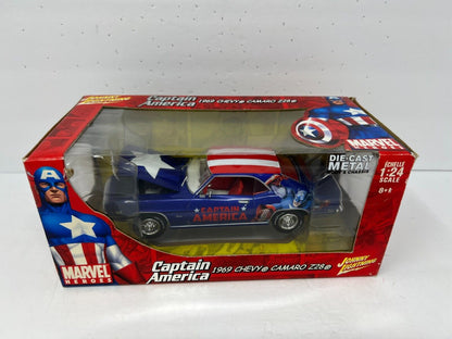 Johnny Lightning Marvel Captain America 1969 Chevy Camaro Z28 1:24 Diecast