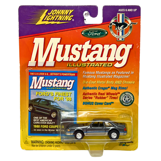 Johnny Lightning Ford Mustang Illustrated 1988 Mustang Coupe 5.0 1:64 Diecast