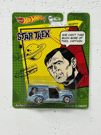 Hot Wheels Star Trek Scotty Custom '52 Chevy Real Riders 1:64 Diecast