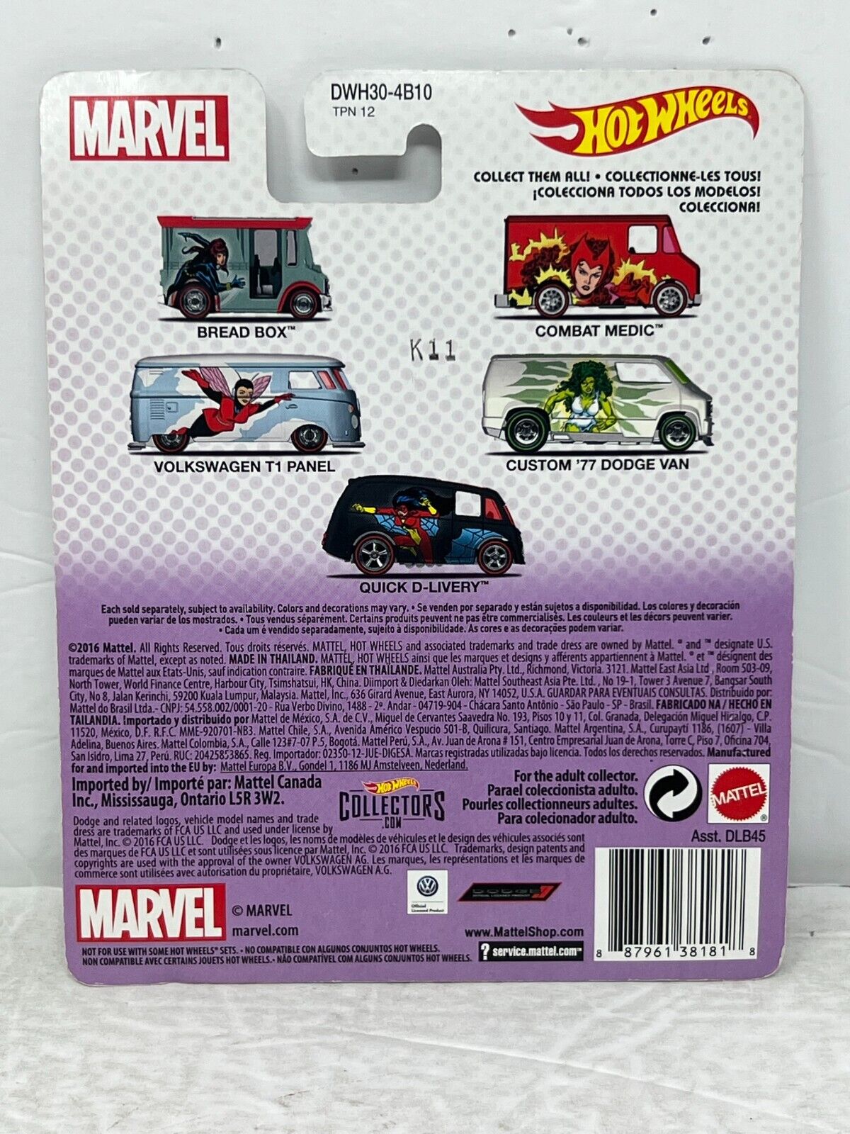 Hot Wheels Marvel She-Hulk Custom '77 Dodge Van Real Riders 1:64 Diecast