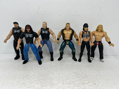 WWE D-Generation X Westling Action Figure 6 Pack Combo Set Jakks Pacific