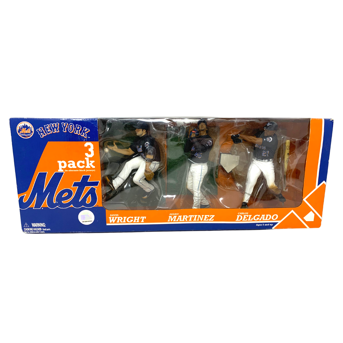 Mcfarlane MLB New York Mets David Wright & Pedro Martinez & Carlos Delgado