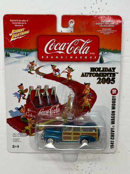 Johnny Lightning 2005 Holiday Automents 1941 Chevy Wagon Woody 1:64 Diecast