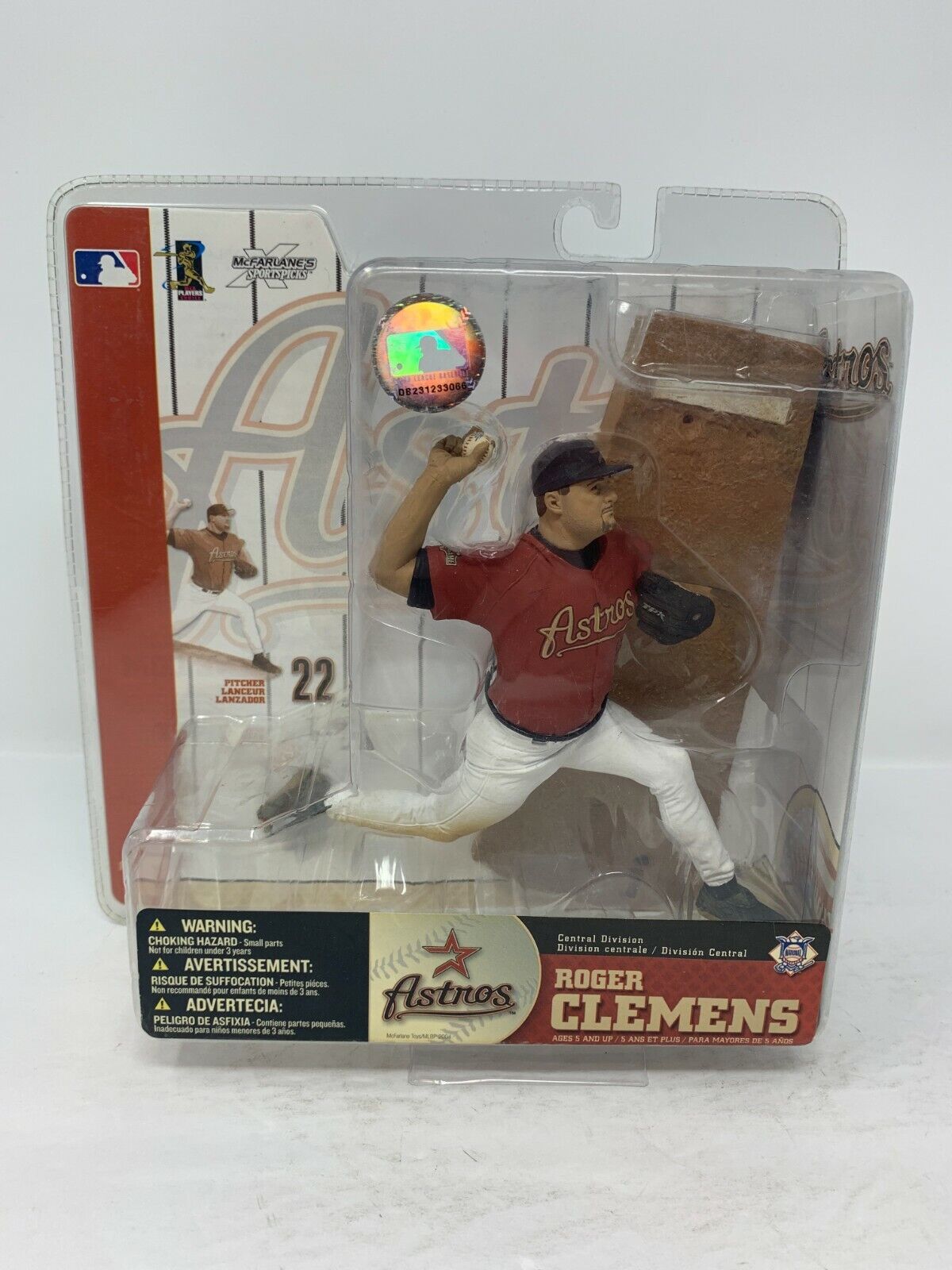 Mcfarlane Series 10 Roger Clemens Houston Astros Orange Jersey Figurine