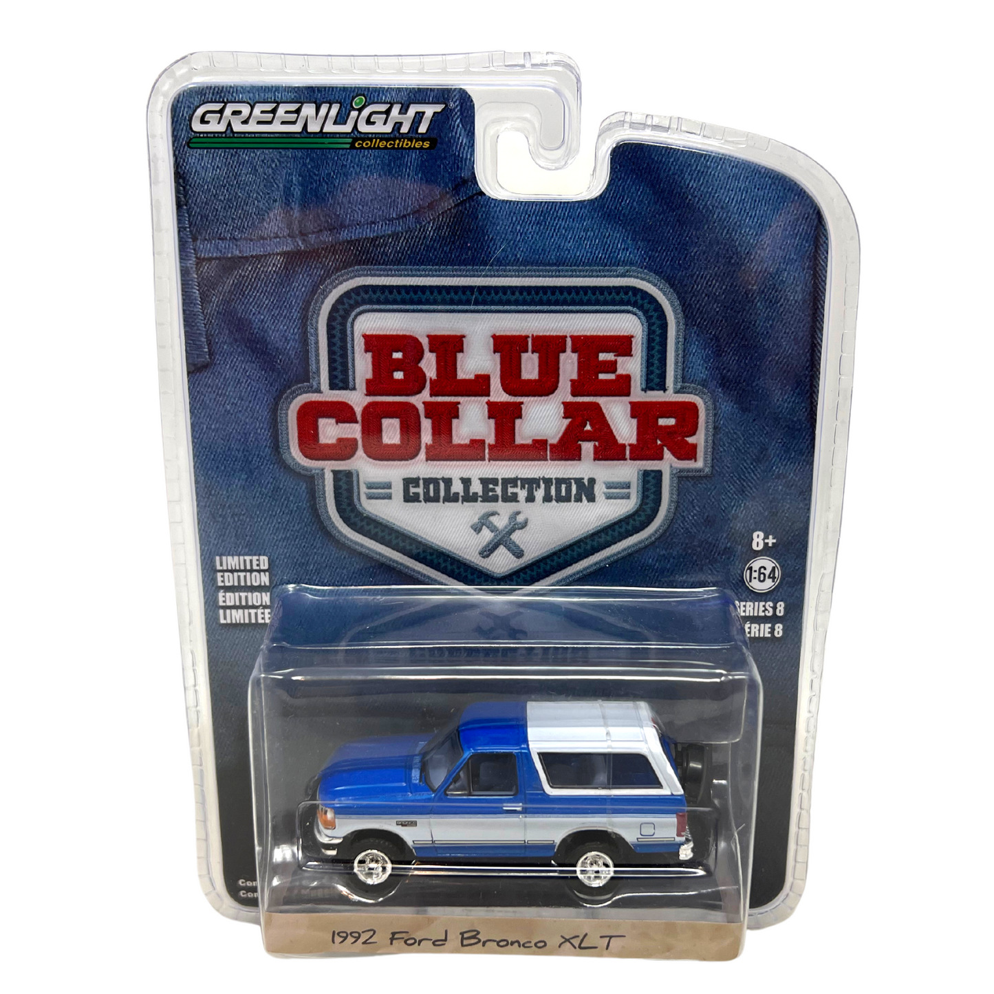 Greenlight Blue Collar Collection Series 8 1992 Ford Bronco XLT 1:64 Diecast