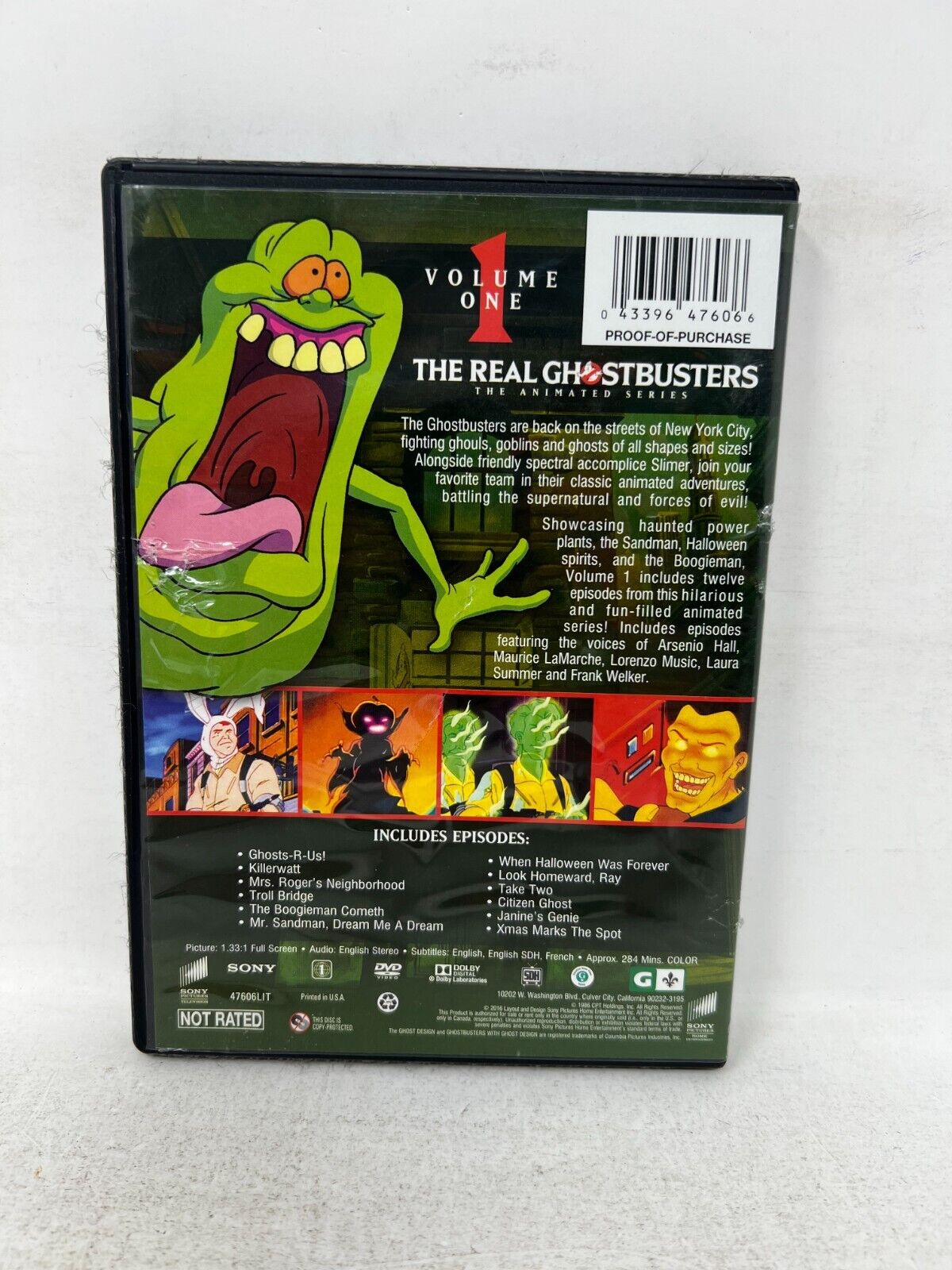 The Real Ghostbusters: Volume 1 (DVD, 2016) Kids Cartoon Good Condition!!