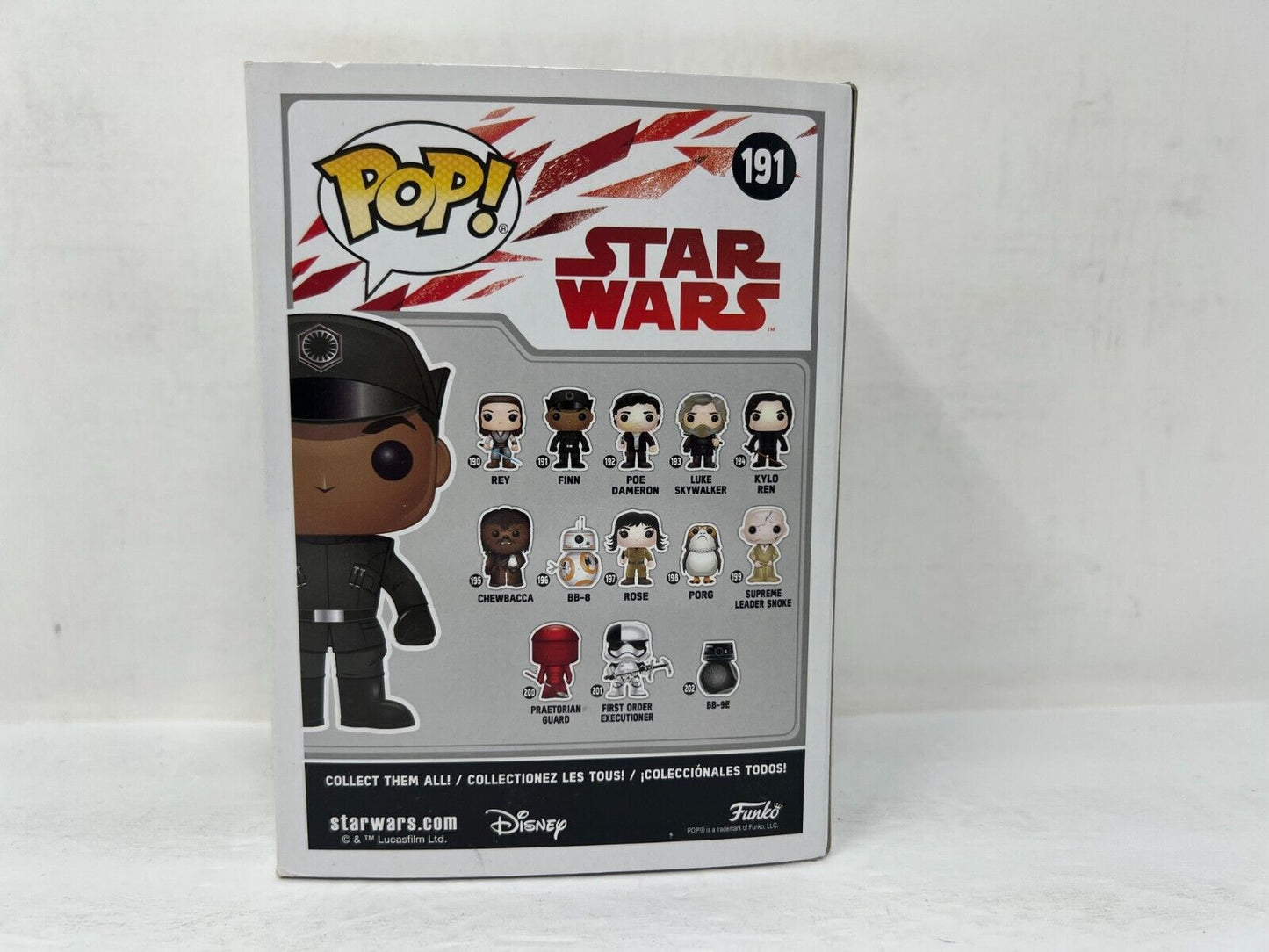 Funko Pop! Star Wars #191 Finn Vinyl Bobblehead