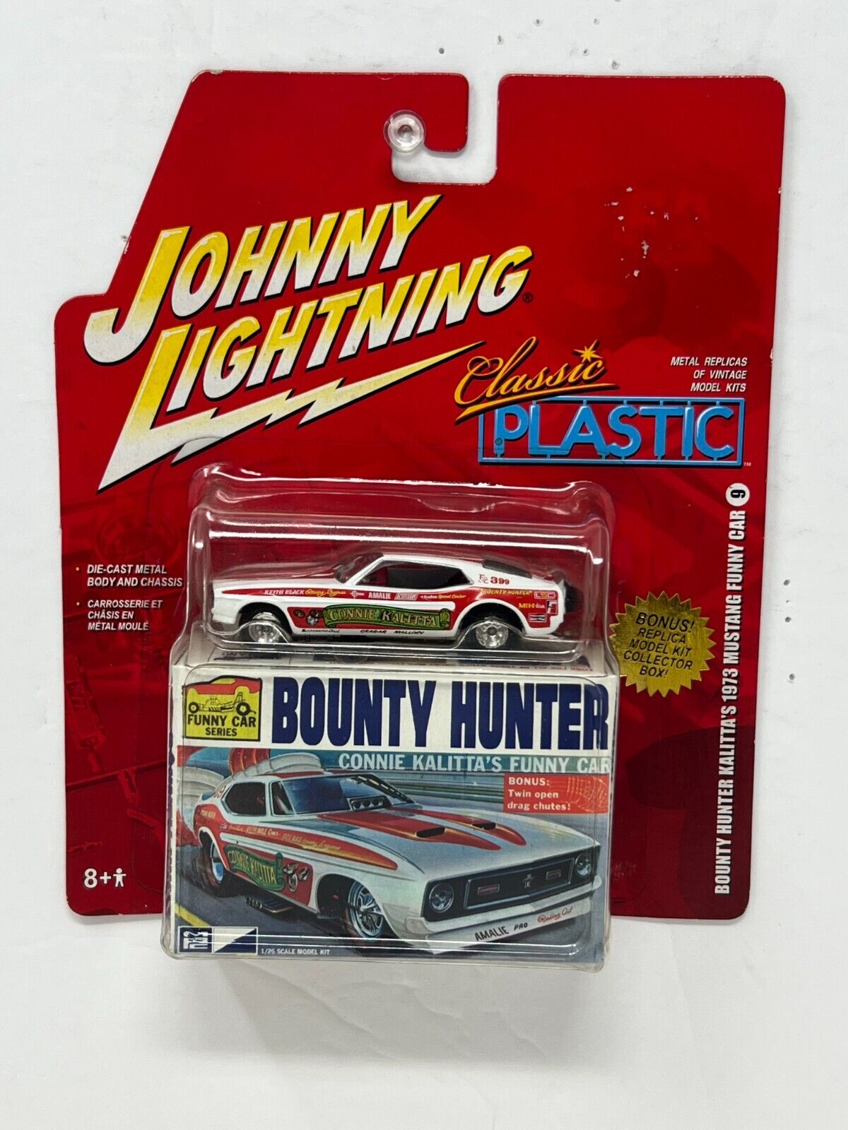 Johnny Lightning Bounty Hunter Kalitta's 1973 Mustang Funny Car 1:64 Diecast