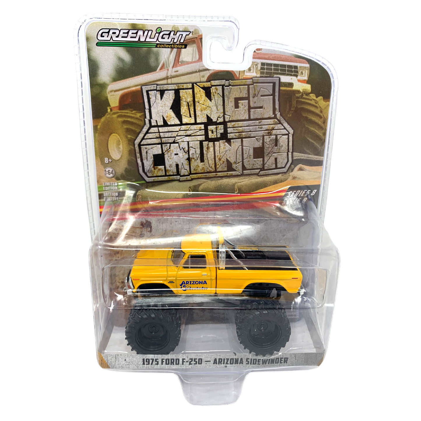 Greenlight Kings of Crunch 1975 Ford F-250 Arizona Sidewinder 1:64 Diecast