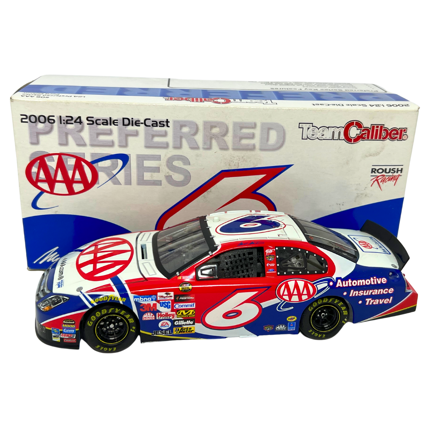 Team Caliber Preferred Nascar #6 Mark Martin AAA 2006 Ford Fusion 1:24 Diecast