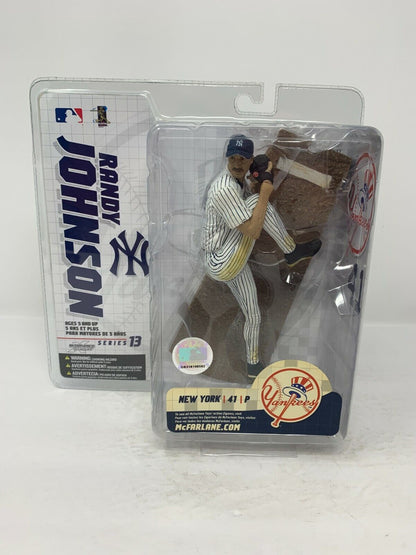 Mcfarlane MLB Series 13 Randy Johnson New York Yankees White Pinstripes Figurine