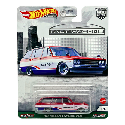 Hot Wheels Premium Fast Wagons '69 Nissan Skyline Van 1:64 Diecast