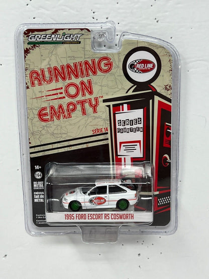 Greenlight Running on Empty Ford Escort RS Cosworth GREEN MACHINE 1:64 Diecast