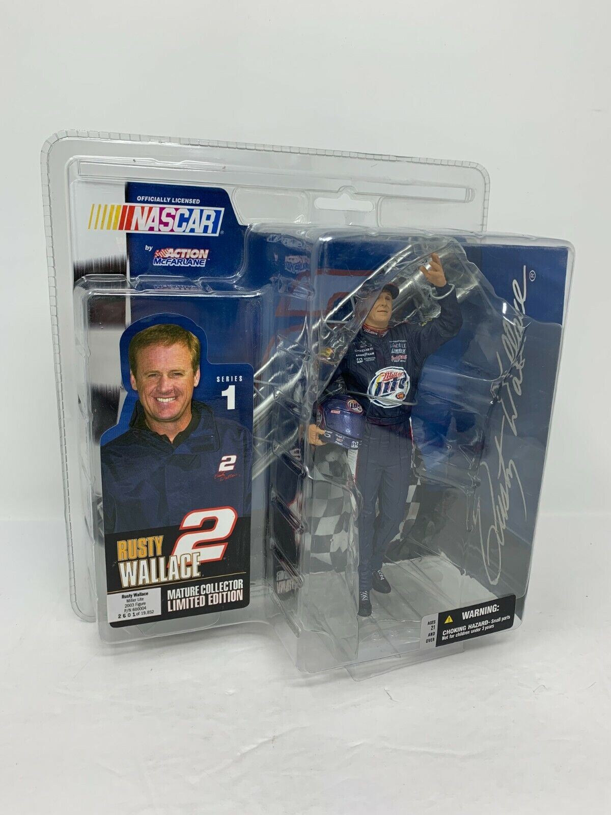 McFarlane Action Nascar Rusty Wallace Series Miller Lite 2003 Action Figure