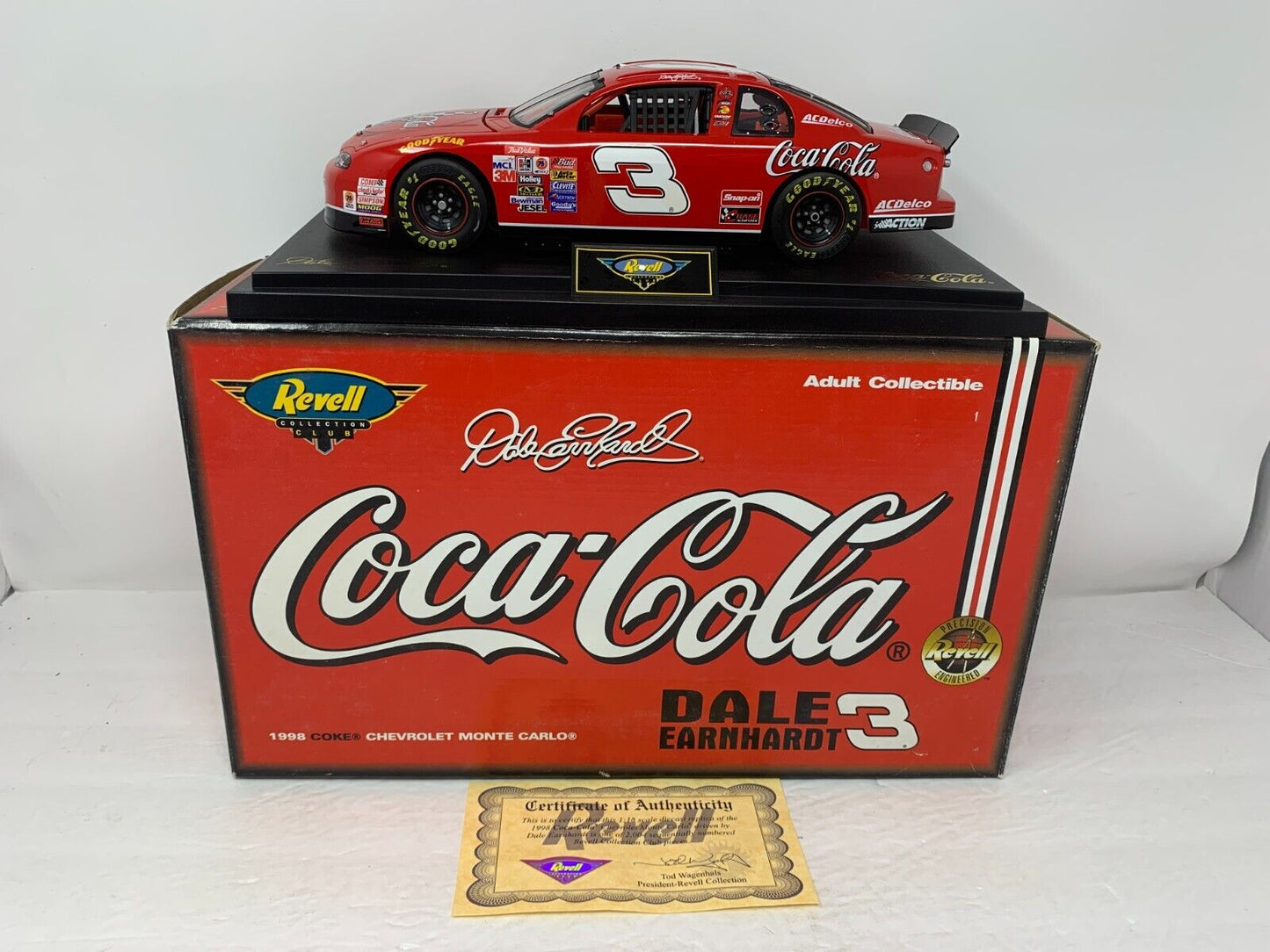 Revell Nascar #3 Coca-Cola Dale Earnhardt Sr. Chevy Monte Carlo 1:18 Diecast