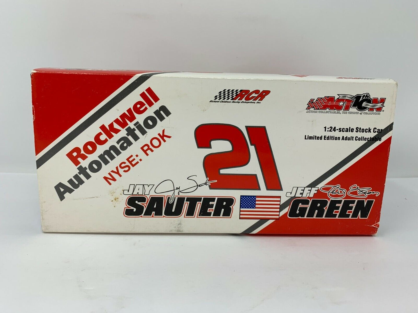 Action Nascar #21 Jeff Green & Jay Sauter Rockwell Automation Chevy 1:24 Diecast