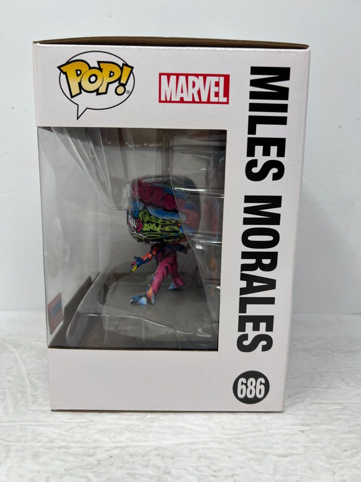 Funko Pop! Marvel #686 Miles Morales Street Art Collection Bobble-Head Vaulted