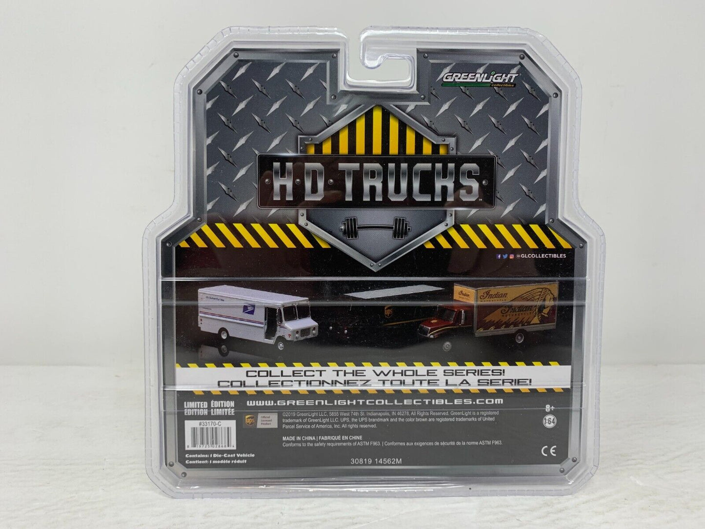 Greenlight HD Trucks Series 17 UPS 2019 Package Car 1:64 Diecast