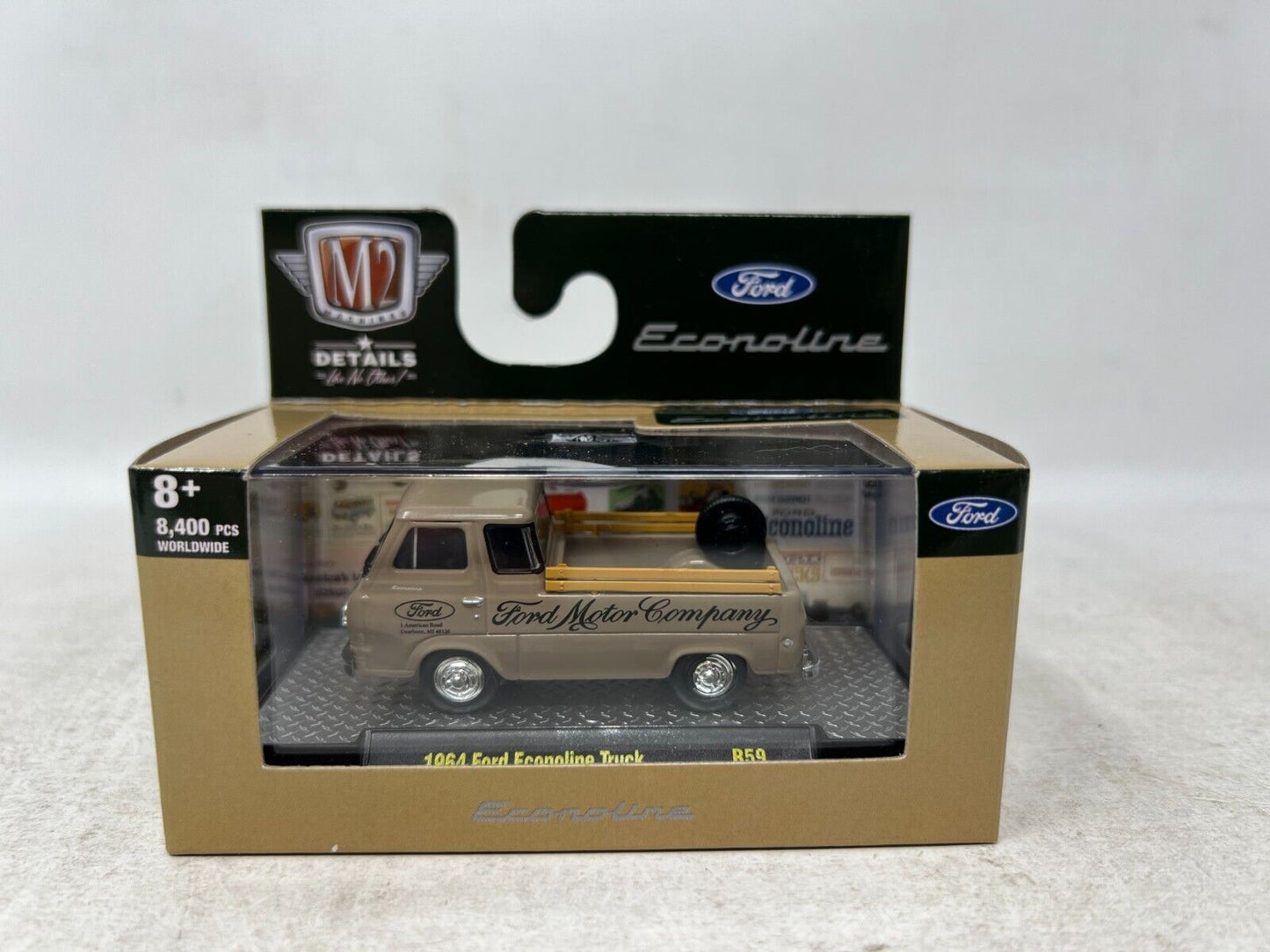 M2 Machines Ford Econoline 1964 Ford Econoline Truck R59 1:64 Diecast